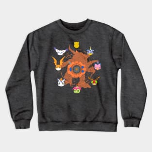 Digi Roulette, orange Crewneck Sweatshirt